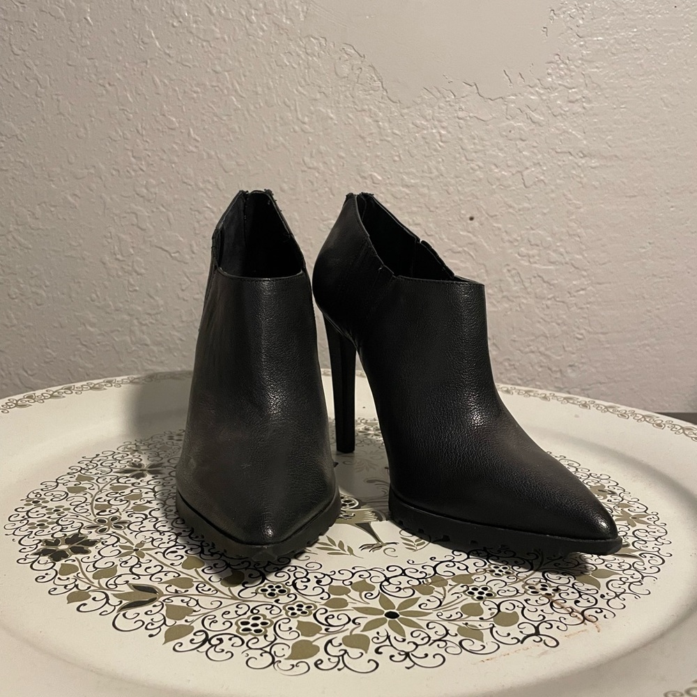 Calvin Klein Black Heeled Boots